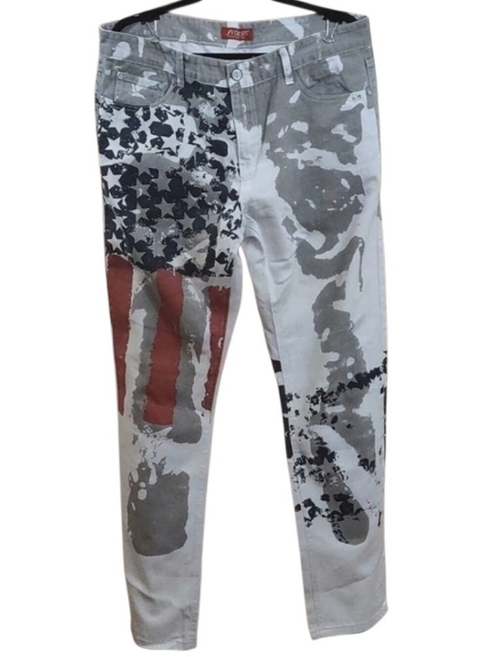 YOESS 5 Pocket Flag Inspired Designer Denim Pants